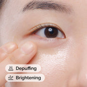 Application of Caffeine Solution 5% + EGCG to the undereye area